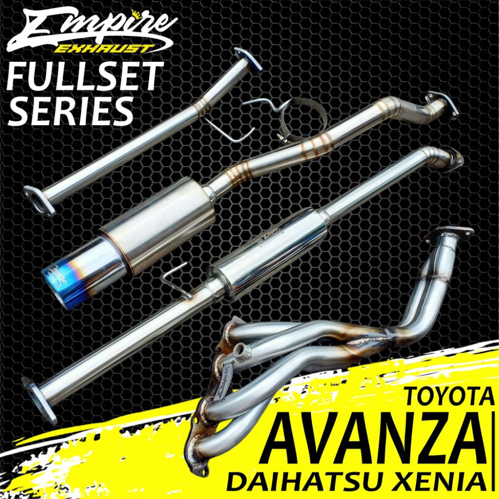 Fullset Knalpot Mobil Racing Avanza Xenia Rush Terios Full System Muffler Empire Exhaust