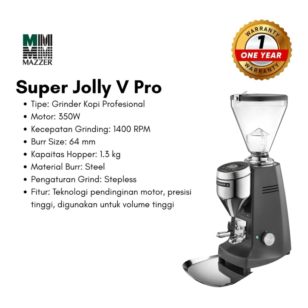 ESPRESSO GRINDER MAZZER SUPER JOLY V PRO