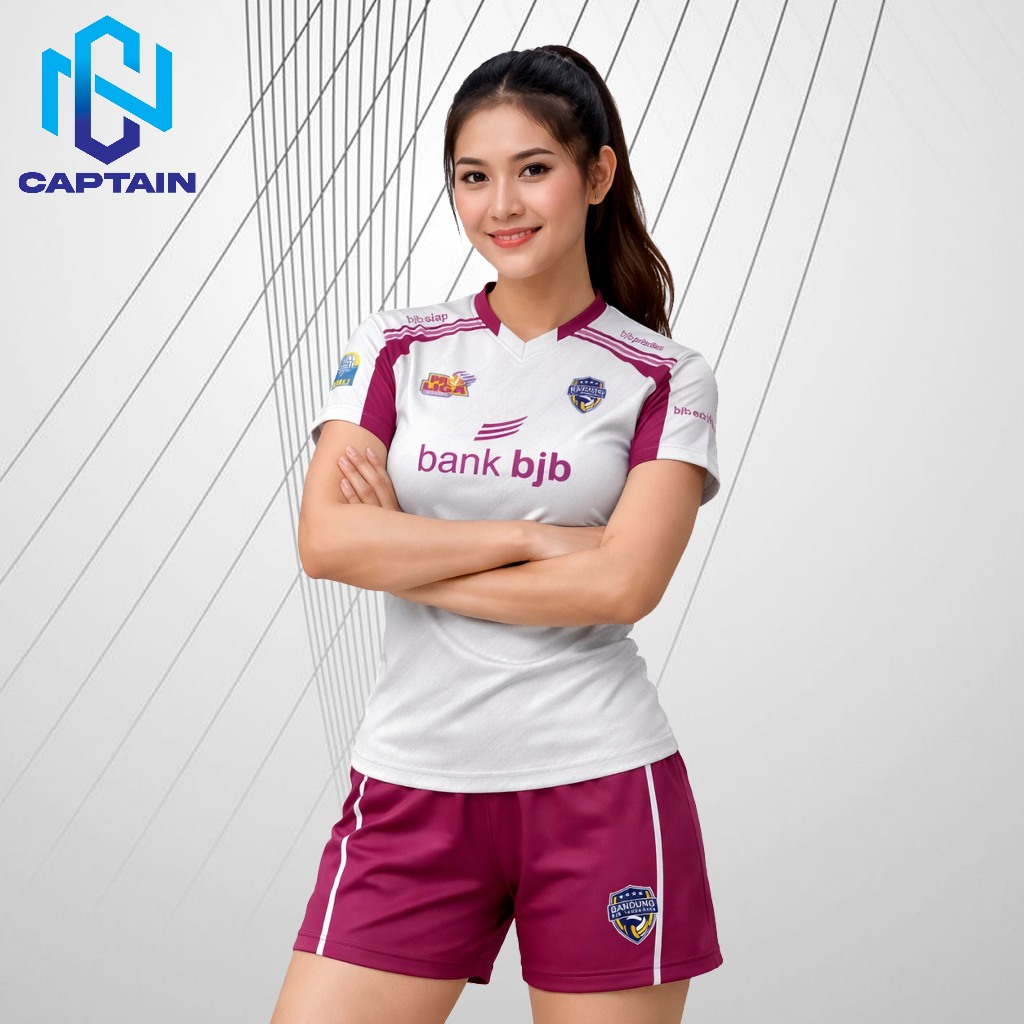 Kaos Jersey Voli Bandung BJB Tandamata Proliga Wanita 2026/Jersey Voli Dry Fit Full Printing