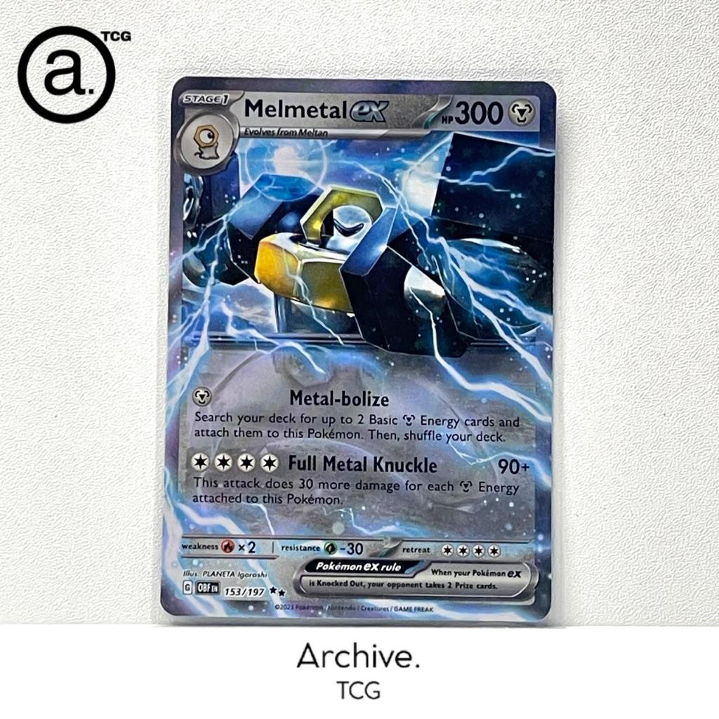 Melmetal ex RR (153/197) Pokemon English ~ Obsidian Flames (OBF)