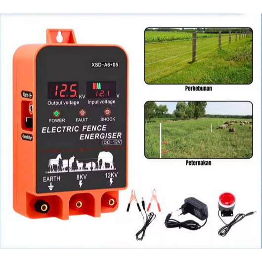Pagar Listrik Electric Fence 1 Joule 2.5 Joule Pengaman Ternak Kebun Pertanian Anti Hewan Liar Elect