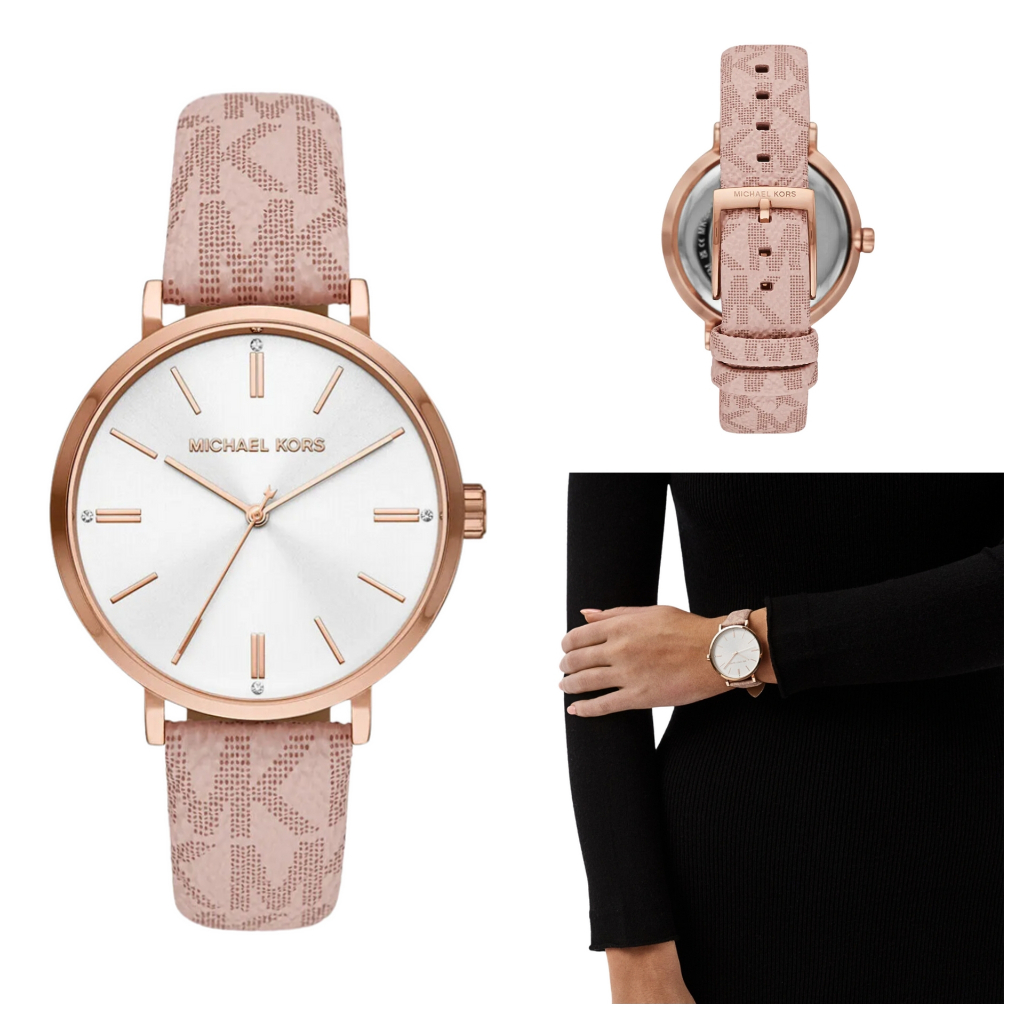 Jam MK2947 Ladies White Dial Pink Leather Strap 4.0cm