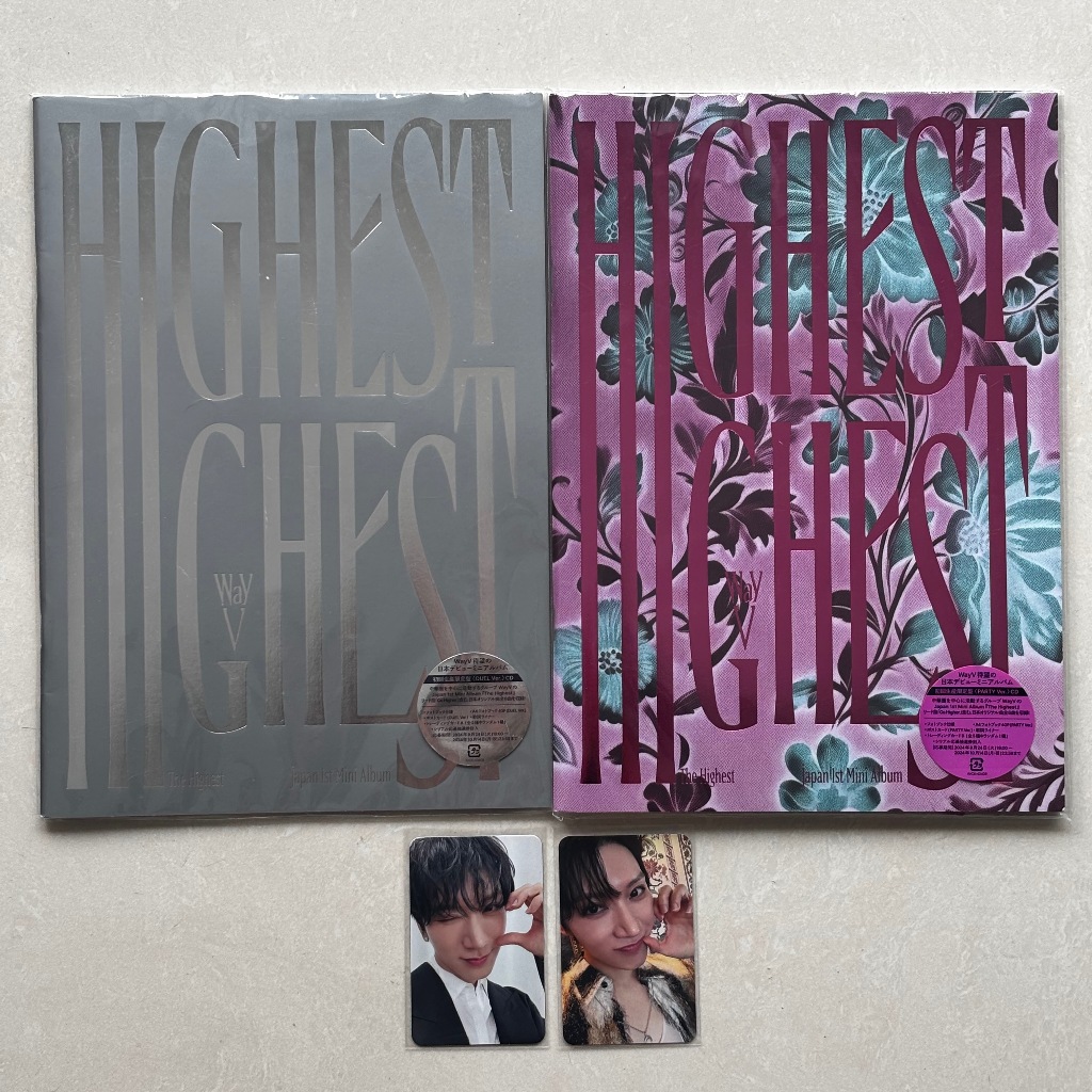 [READY UNSEALED FULL SET TEN] WayV Japan 1st Mini Album THE HIGHEST (Duel / Party Ver.) Photobook + 