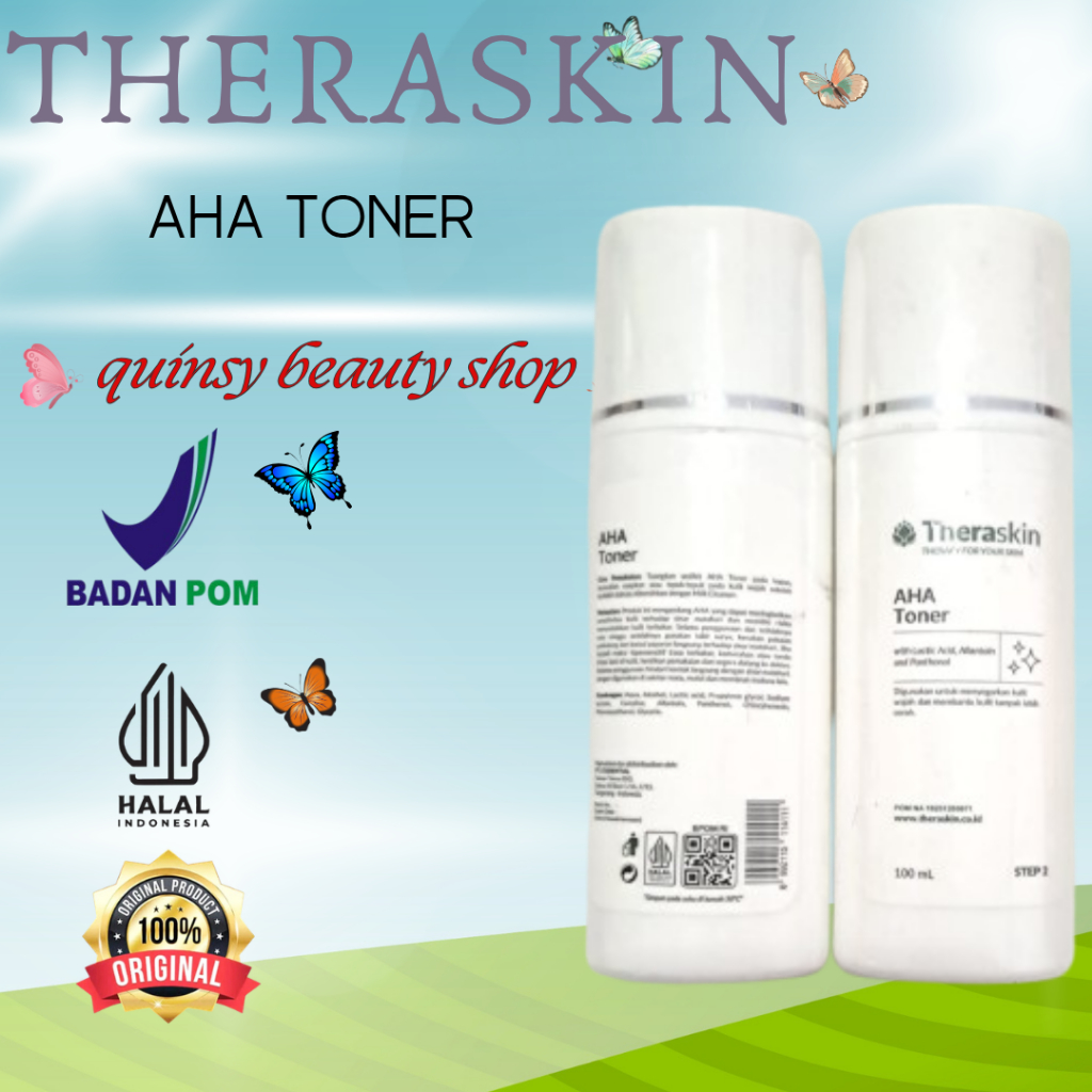 Theraskin aha toner - toner pencerah theraskin