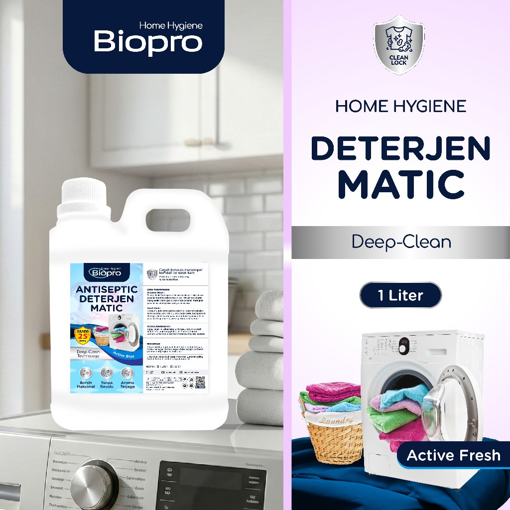 Deterjen Cair Matic Cair Sabun Cuci Baju Kemasan 1 Liter (JERIGEN/BOTOL)