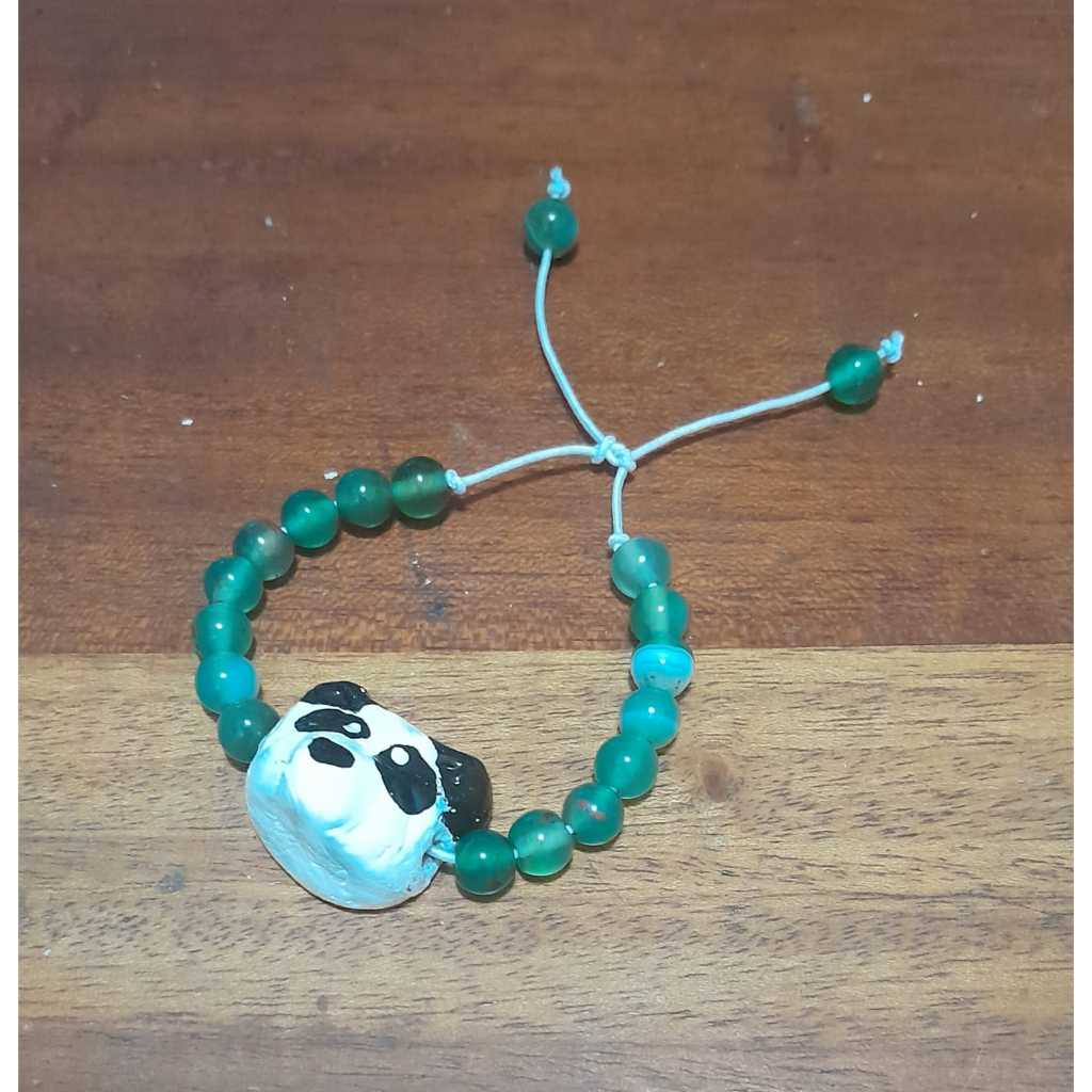 Gelang Panda, Green Jade