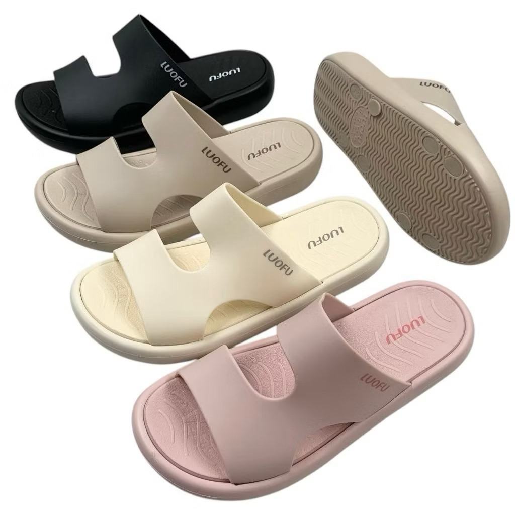 LUOFU - SANDAL LUOFU WANITA SELOP - SANDAL SELOP EMPUK LUOFU WANITA