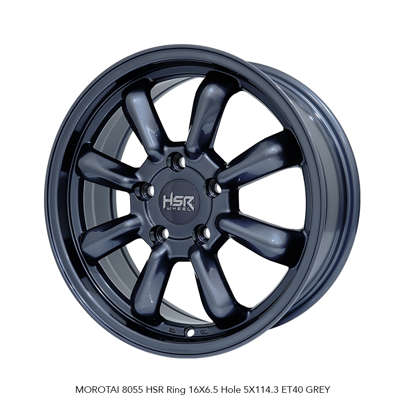 VELG HSR ORIGINAL MOROTAI 8055 HSR R16X65 H5X114,3 ET40 GREY, GRATIS ONGKIR