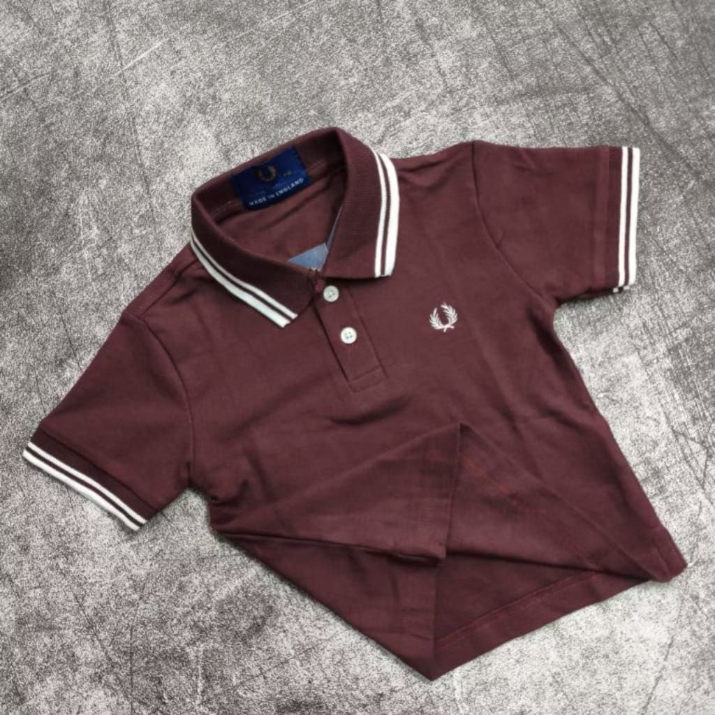 Kaos Kerah Polo Shirt Fred Perry Anak Usia 1-12 Tahun/Kaos Polo Anak-Anak Lengan Pendek