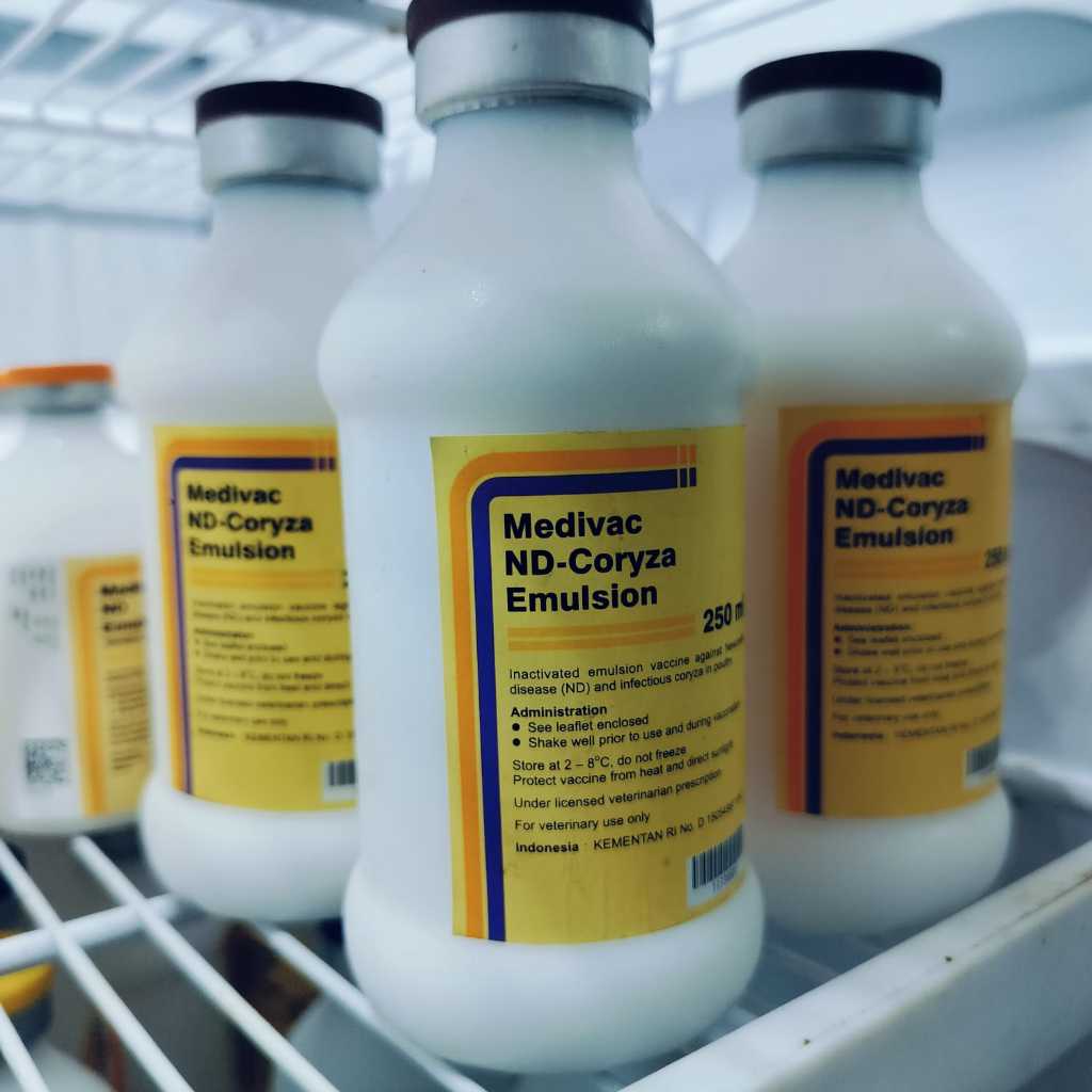 Medivac Vaksin Ayam ND Coryza Emulsion Kemasan 50 / 25 / 5 ML