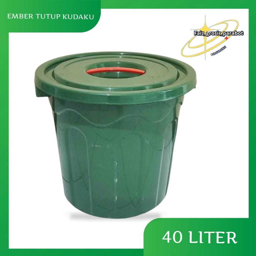 Ember Plastik Tong air 40 liter + tutup KUDAKU