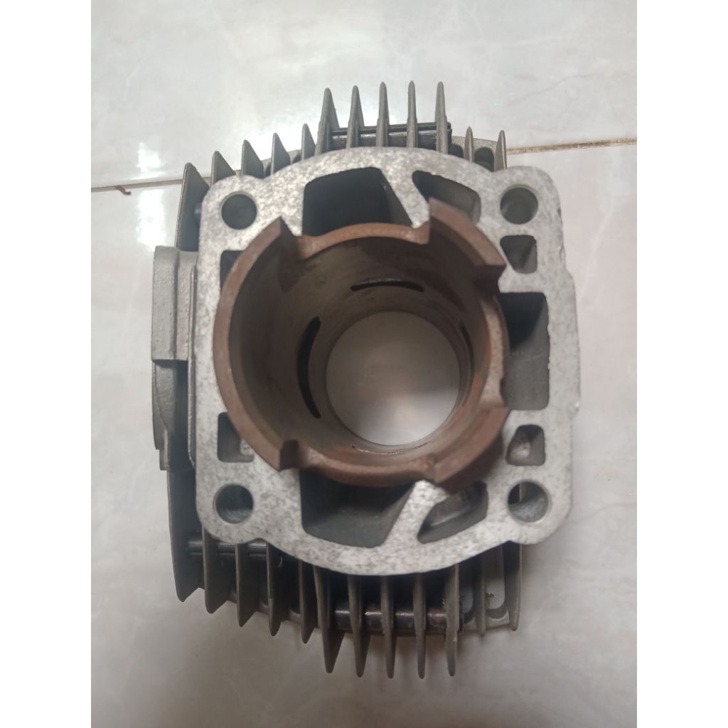 block blok cylinder cilinder boring buring piston yamaha alfa champ NOS