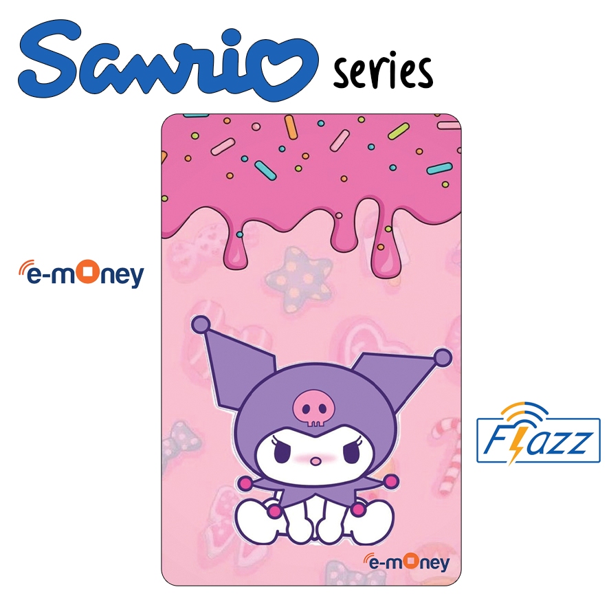 Kartu Kuromi Sanrio - Emoney Kuromi Sanrio - Flazz Kuromi Sanrio - Kartu Etoll Busway