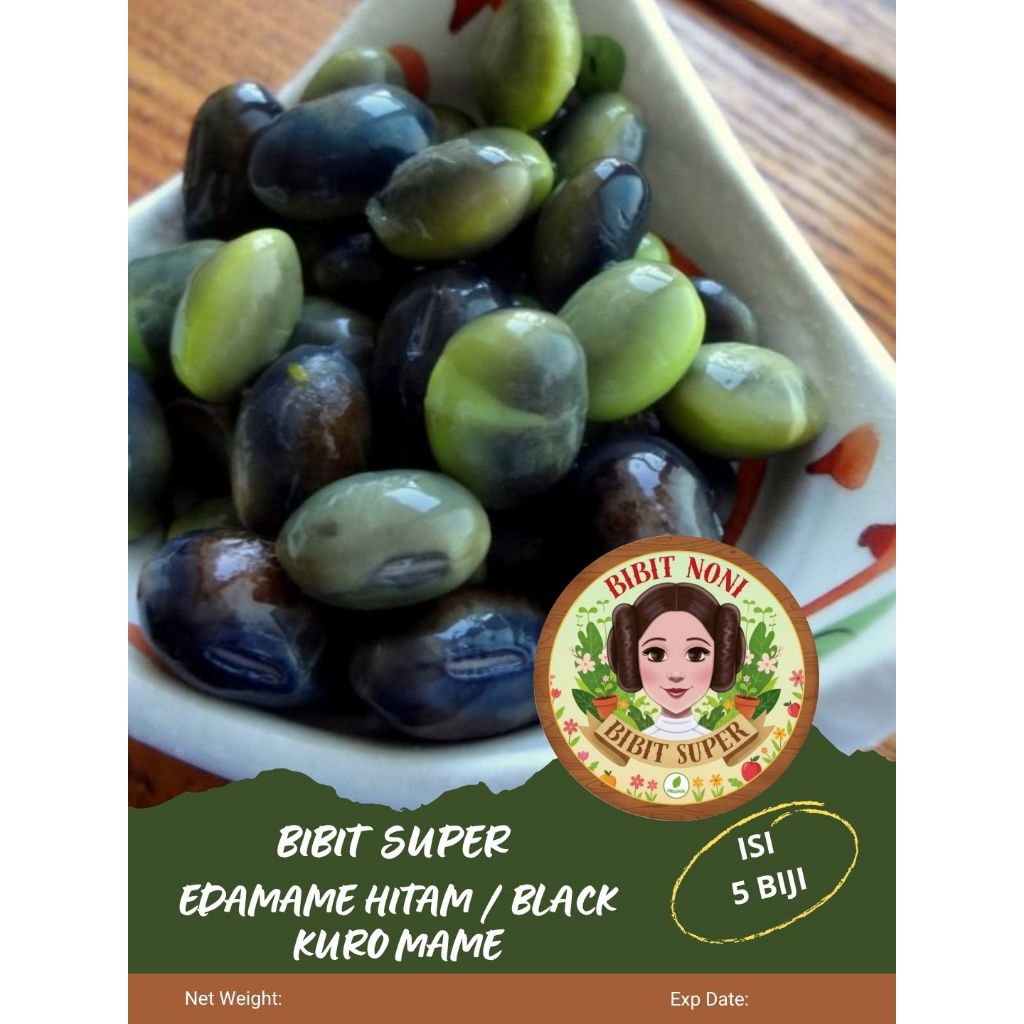Bibit Super Edamame Hitam Kuro Mame | Biji Benih Edamame Hitam