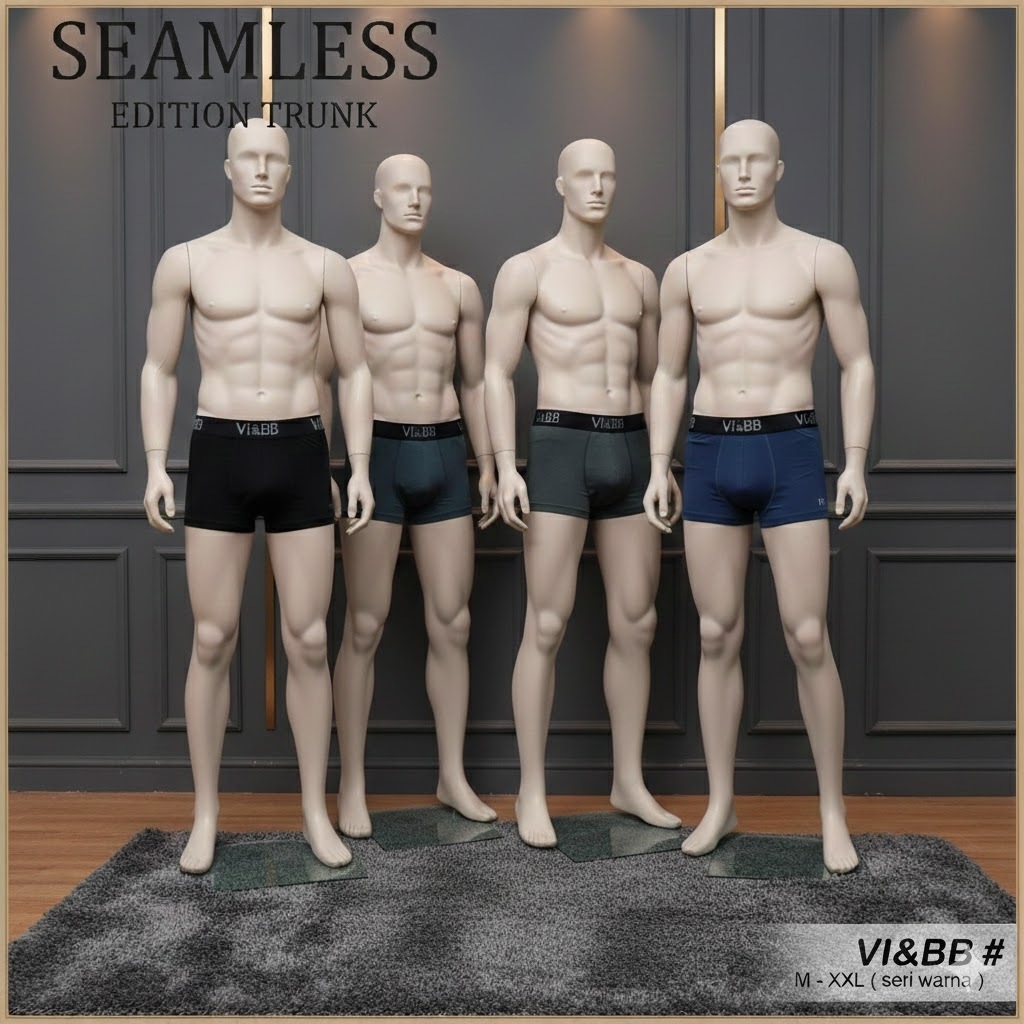 [12 PCS] Celana Boxer Super Elastis Jumbo ViBB Pria Anak & Dewasa, CD Pendek Laki-laki Vi&BB Vi-BB |