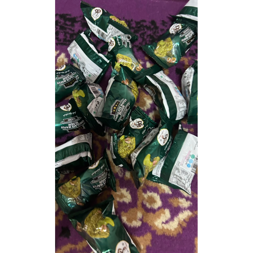 coklat wafer belgium pistacio