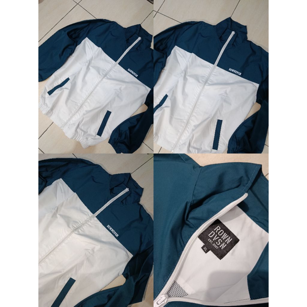 PRELOVED Rown Division Tracksuit Tracktop Jacket || Chicago Petrol White