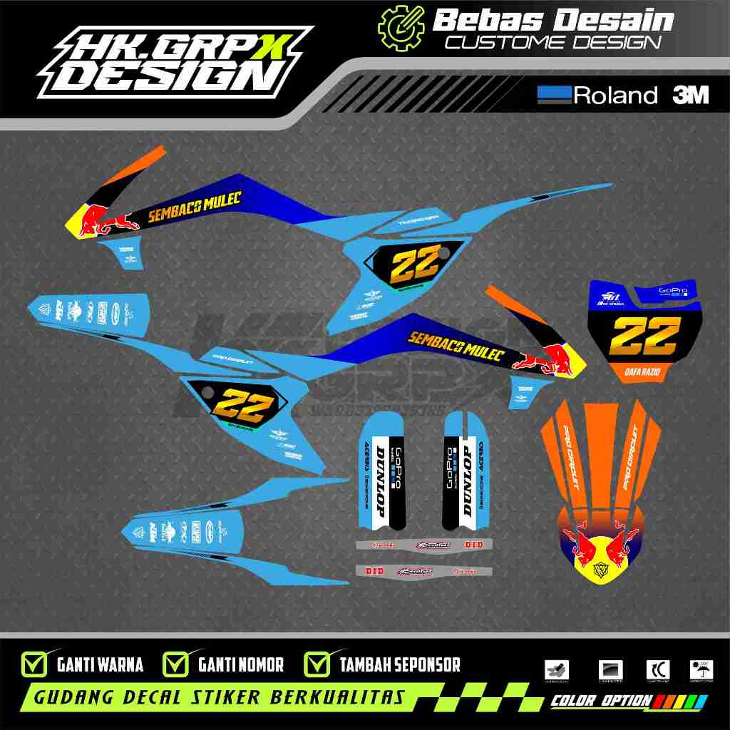 DECAL KTM 65 CC 2017 FREE CUSTOME DESIGN