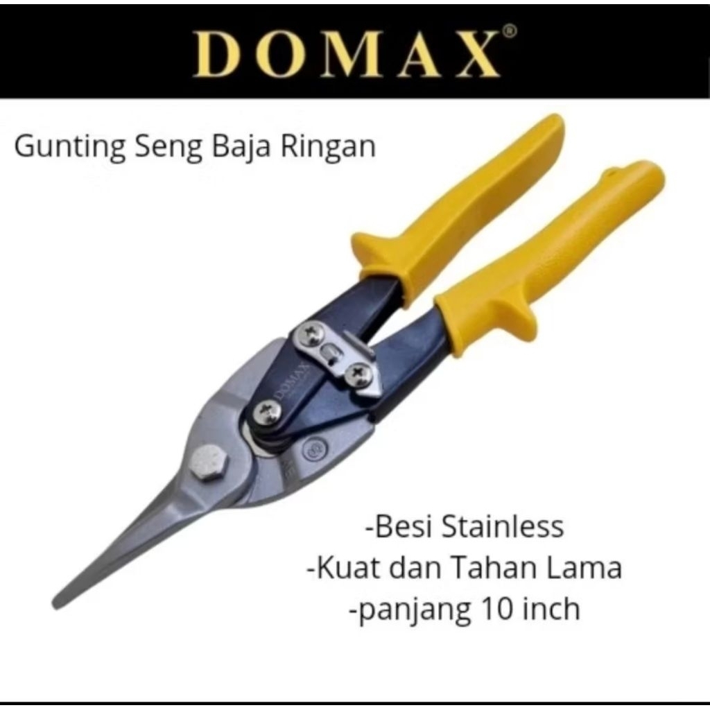 Gunting Seng Domax/Gunting Holo Domax/Gunting Baja Ringan Domax 100%ORIGINAL