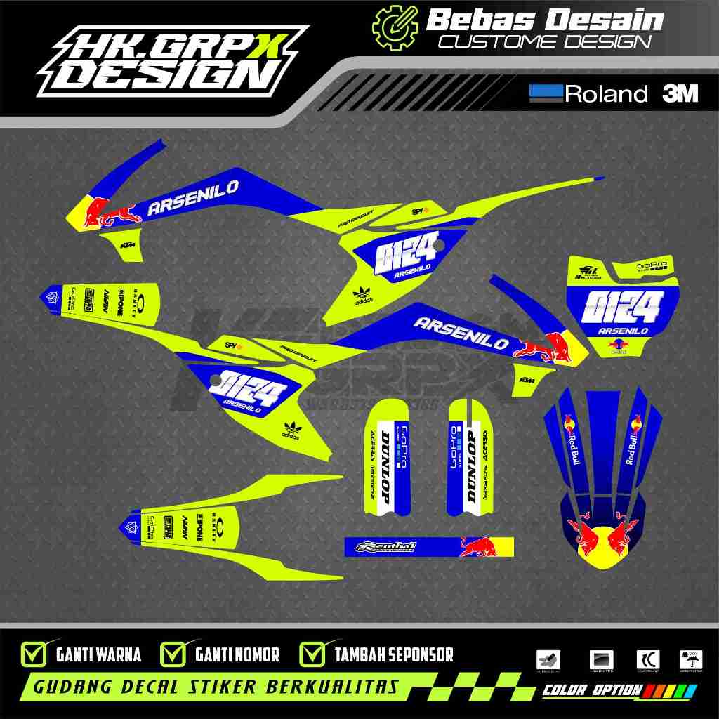 DECAL KTM 65 CC 2017 FREE CUSTOME DESIGN