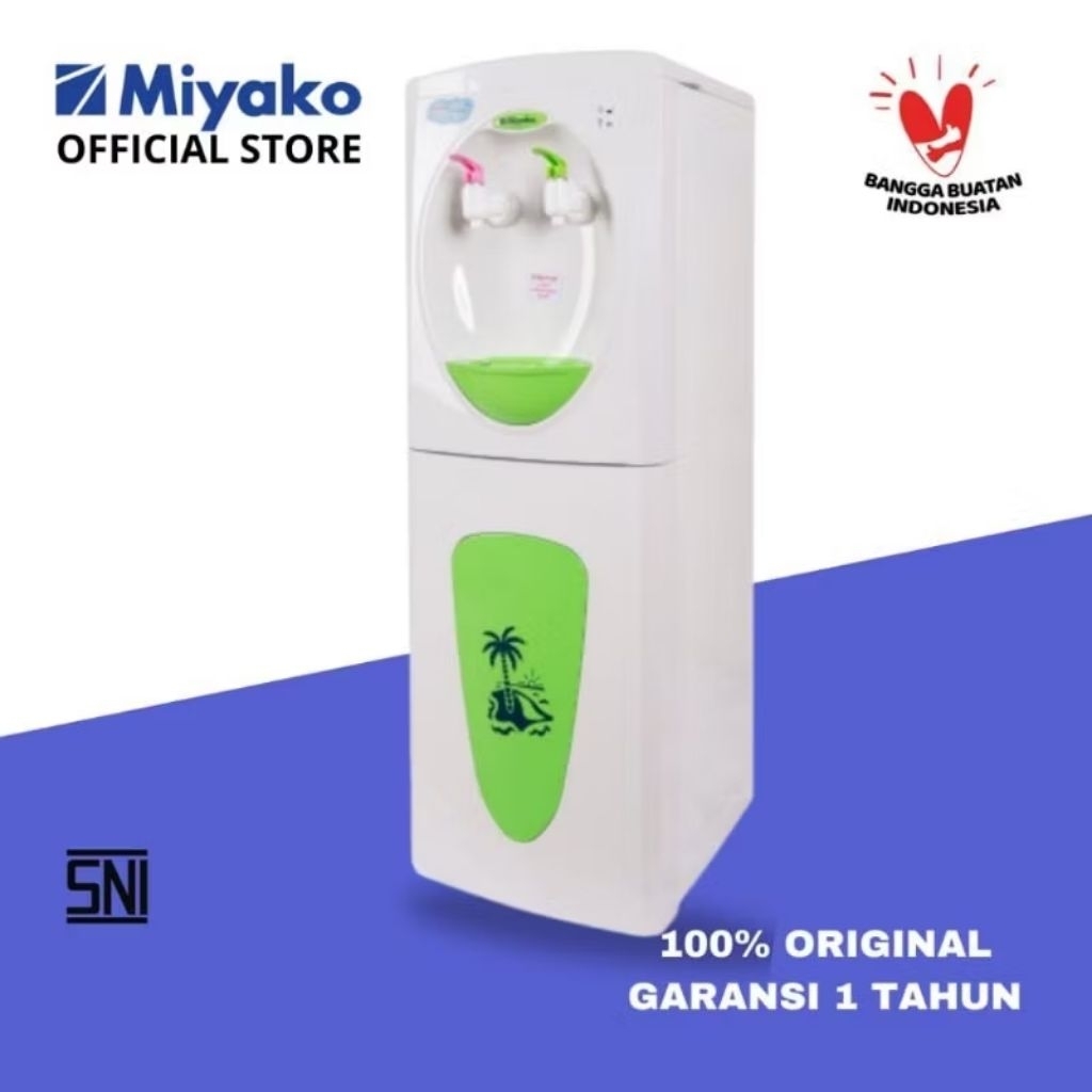 MIYAKO Dispenser Galon Atas WD-389HC + Rak Bawah Peyimpanan