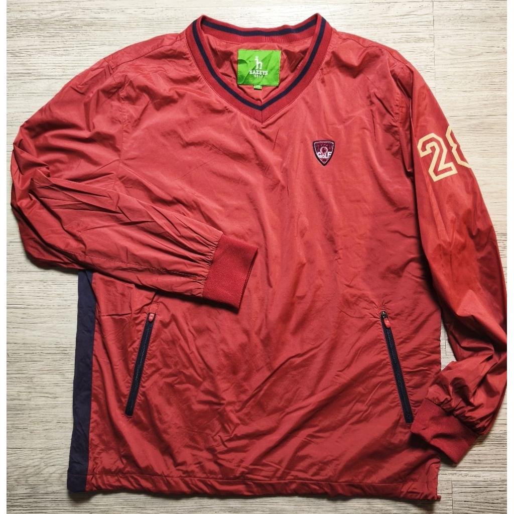 Jaket Hazzys Golf Outdoor Crew Neck Side Zipper Jacket Waterproof Golf Motoran Sport Branded Kolekto