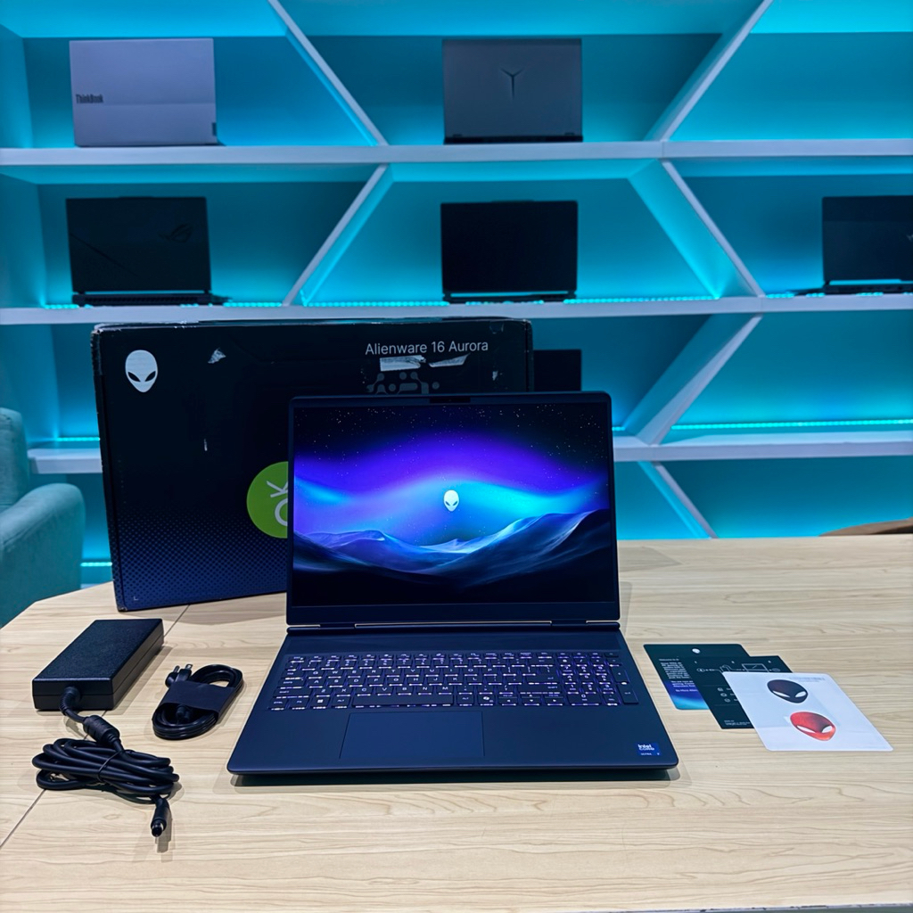 Laptop Gaming Alienware Aurora 16 Ultra 7 255HX RTX 5060 Garansi Panjang BNOB