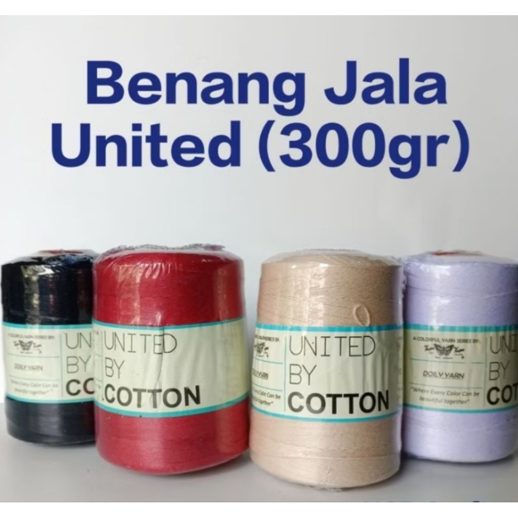Benang Rajut Jala United 300gram / Doily Yarn 300 gram