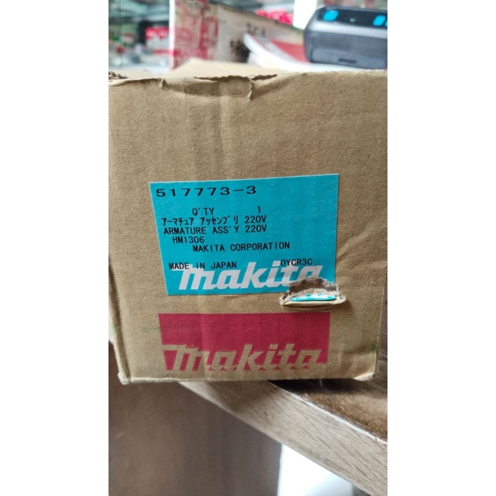 angker armature makita tipe HM1306 merek makita asli