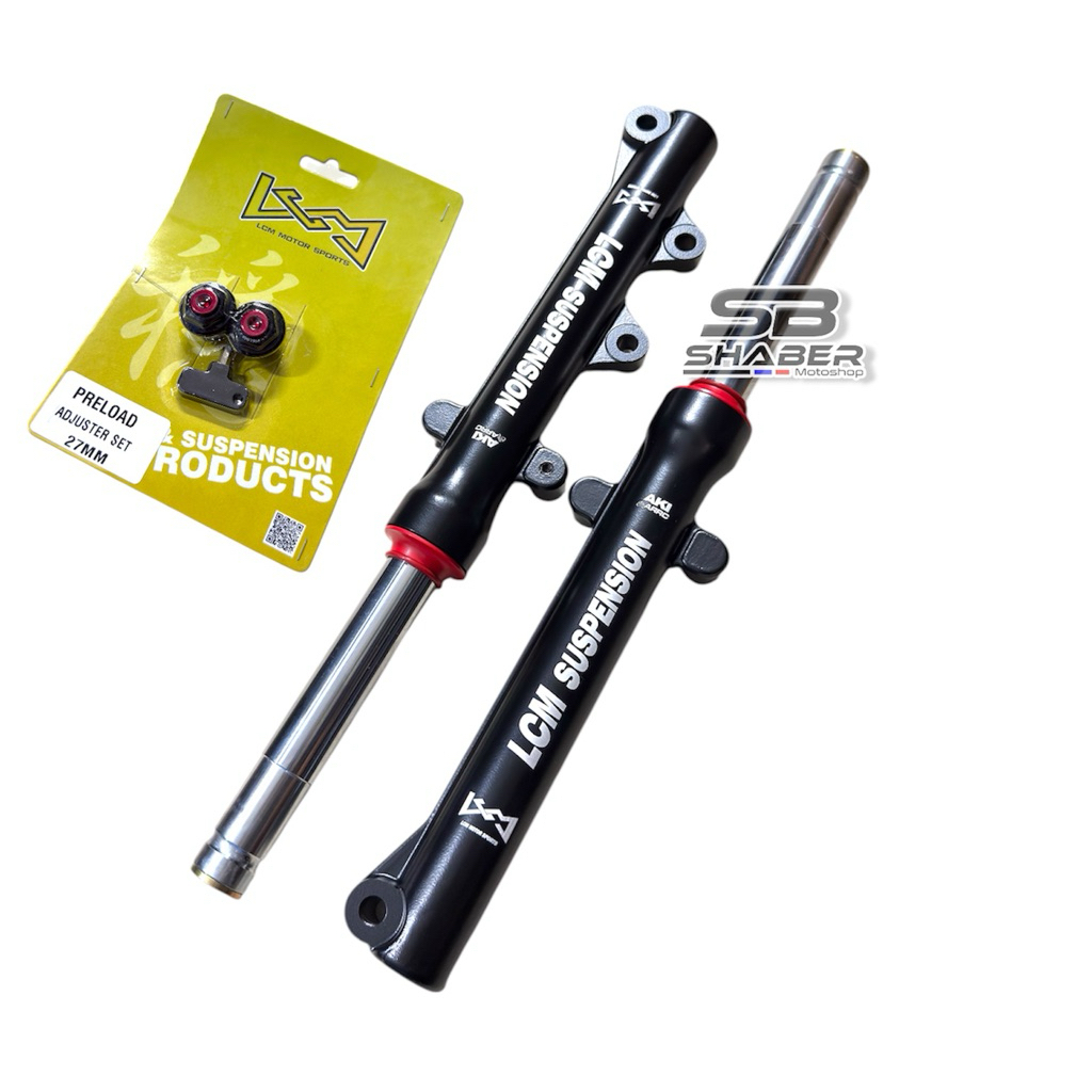 Shock LCM Depan Yamaha MX King AS 27MM Silver