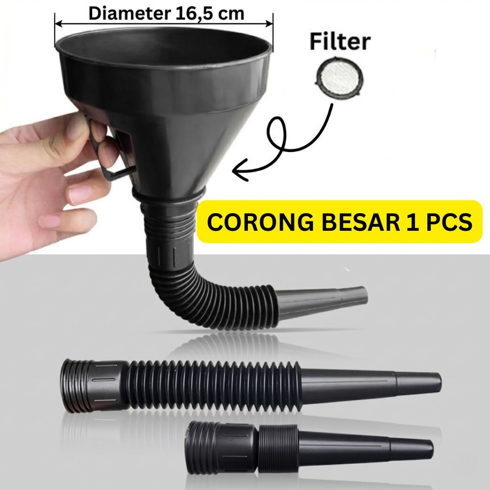 3 Corong Oli dan bensin corong elastis mutifungsi