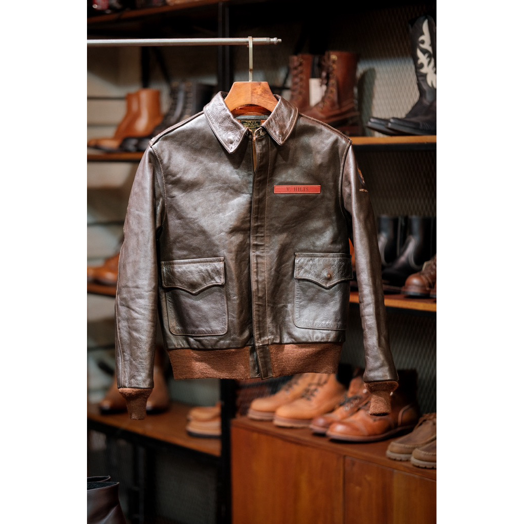 Toys McCoy's Steve Mc Queen Horsehide Flight Jacket