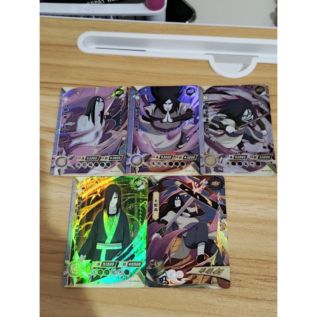 kartu naruto kayou set SSR orochimaru 5pcs