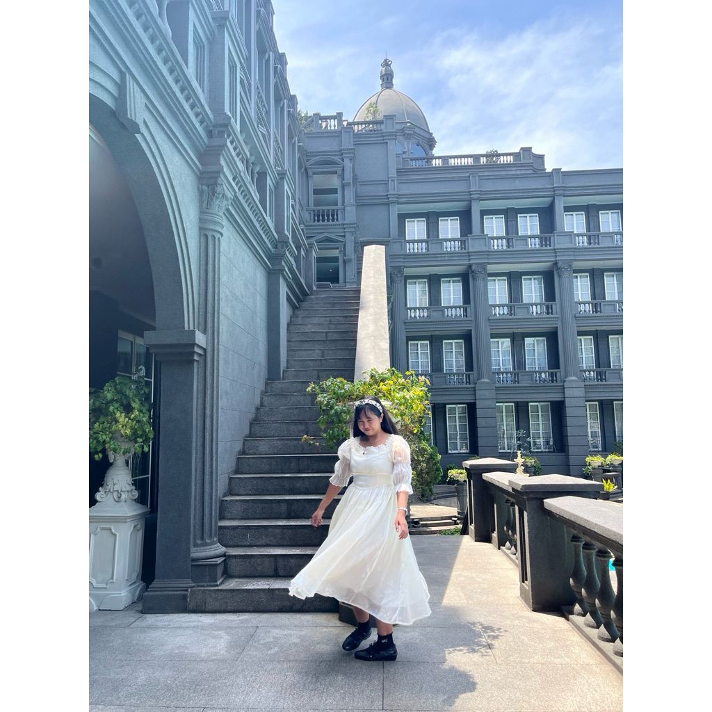 dress coquette nadin amizah vintage