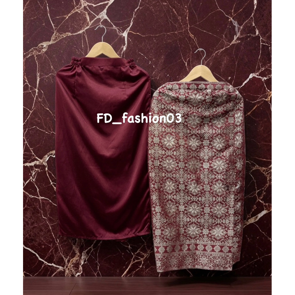 [fd.fshn](HANYA ROK) ROK SONGKET ROK SATIN SPAN SIAP PAKAI rok kondangan songket dewasa dan anak baw