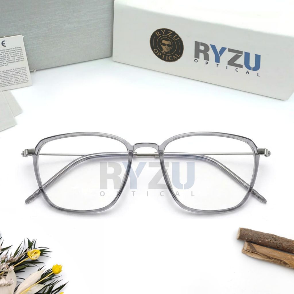 Paket Frame kacamata kotak unisex stylish RYZC2189, kacamata wanita , kacamata pria , Paket lensa An