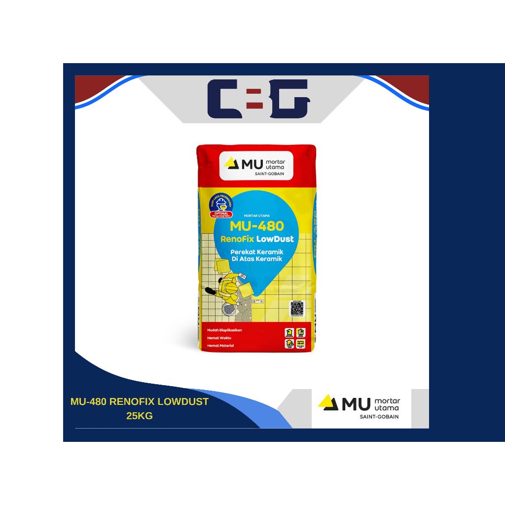 SEMEN MORTAR MU 480 25KG ( Perekat keramik di atas keramik )