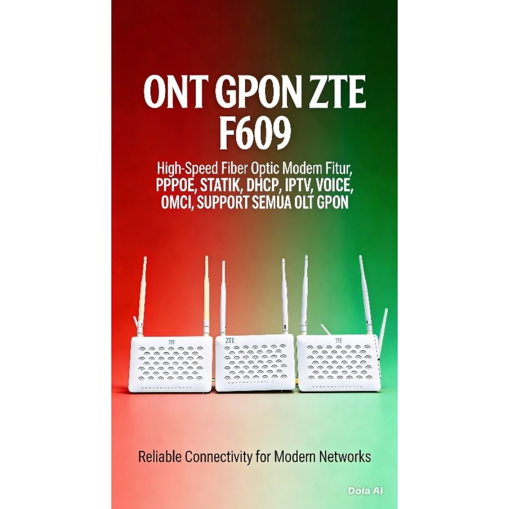 ROUTER WIRILESS,Modem GPON ZTE F609 V5 Bekas masih Normal (port Biru)