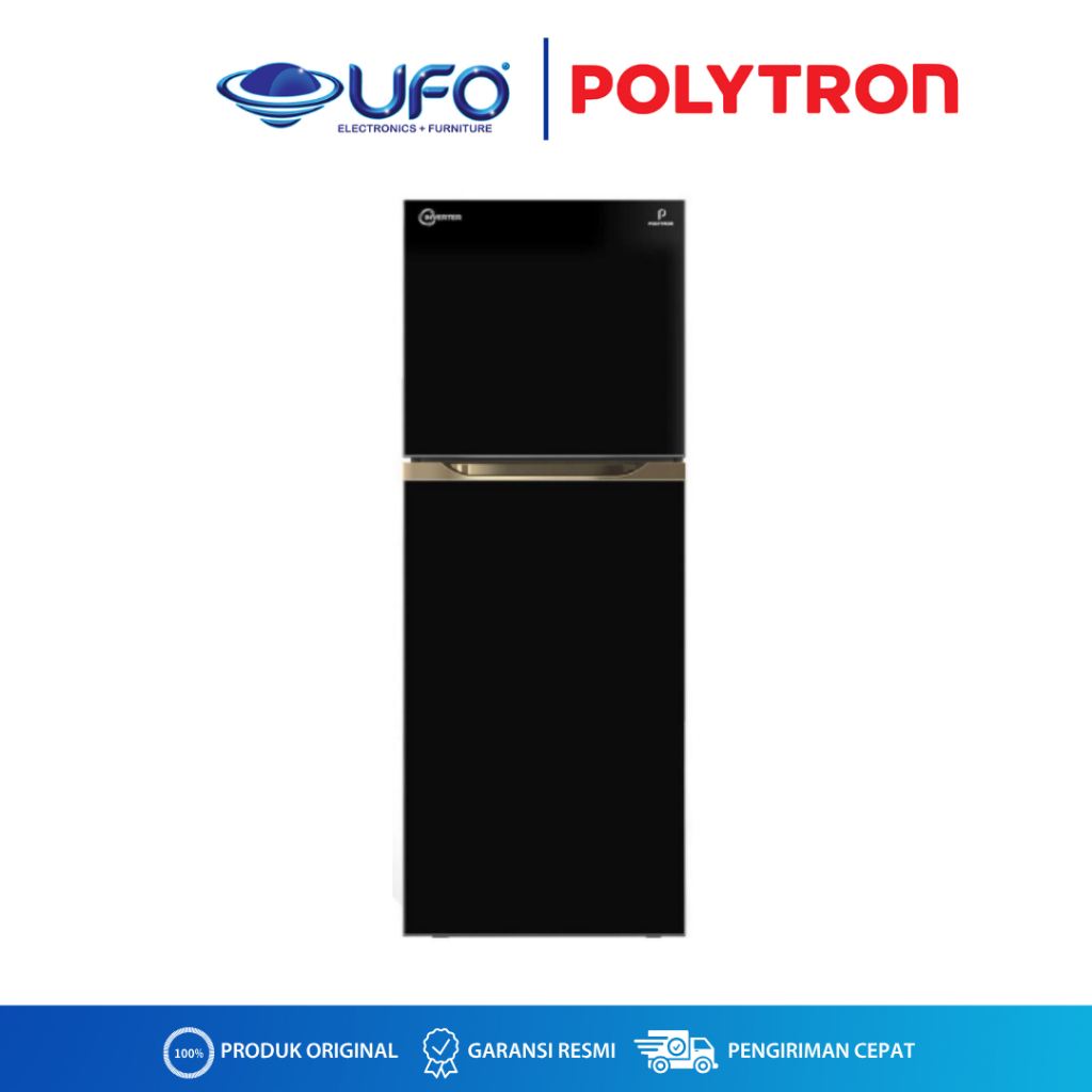 POLYTRON Kulkas 2 Pintu Belleza Big Liter Inverter 300 Liter PRM431X
