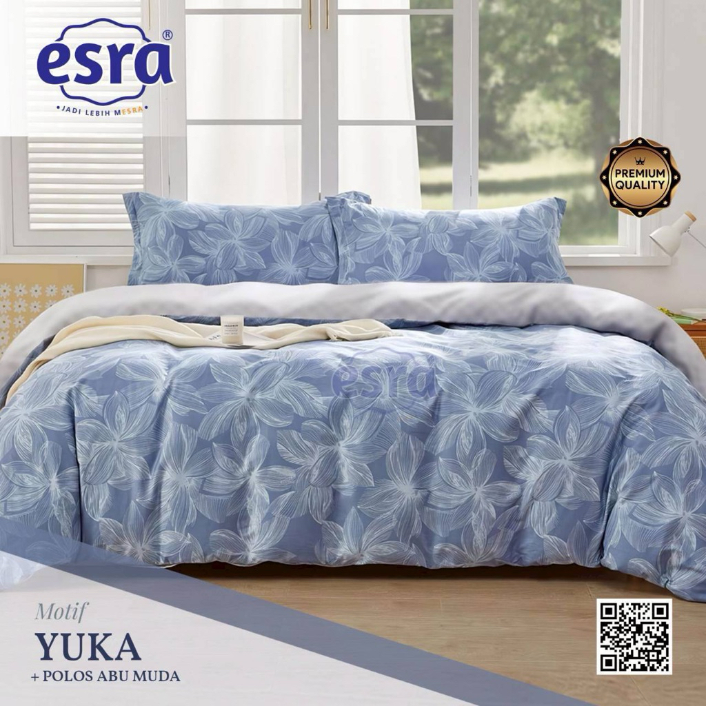 SPREI SET KATUN LOKAL PREMIUM MOTIF YUKA