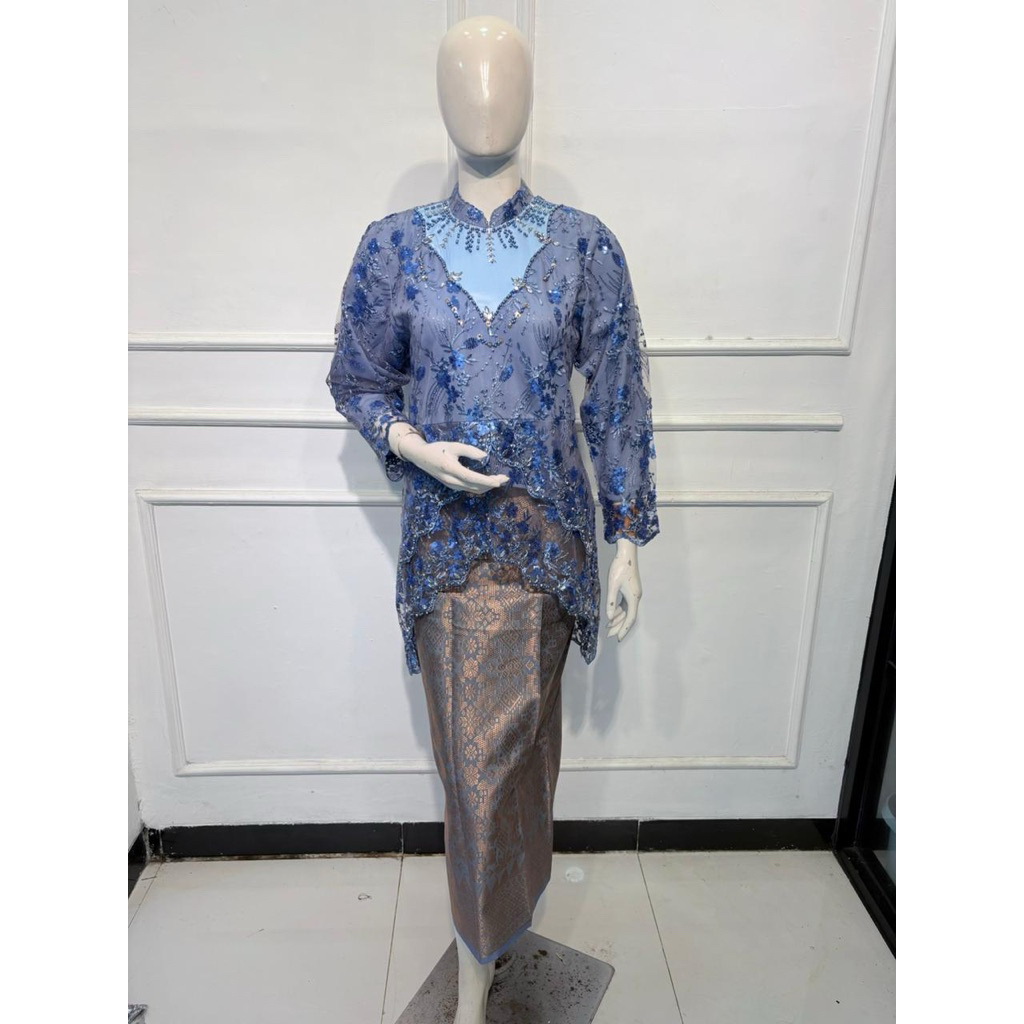 Kebaya Aurora Setelan Rok Songket - Kebaya Tunik Busui Friendly - Seragam Pernikahan & Bridesmaid