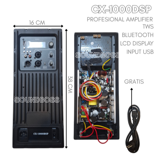 Power Kit Speaker Aktif Professional CX-1000DSP - Modul Amplifier 1000 Watt dengan TWS Bluetooth & D