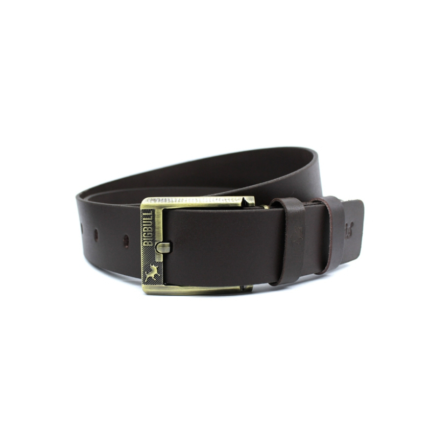 Belt Kulit B430GDB Belt Pria Gesper Ikat Pinggang Sabuk Pria Original Lois Coklat