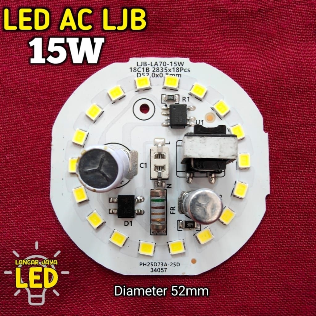 PCB LED AC (LJB)15 Watt ~Lancar Jaya Led~