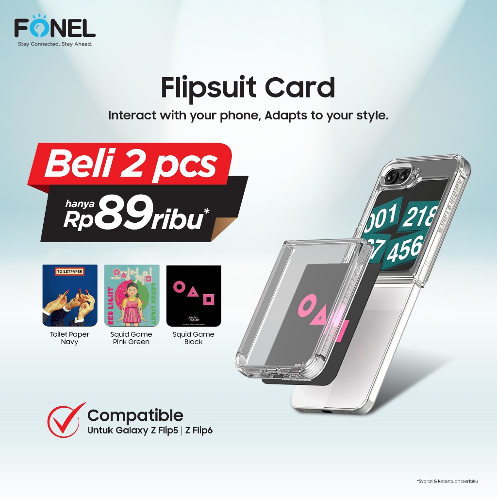 BUNDLING 2 Pcs Samsung Z Flip5 Flipsuit Card NFC Z Flip 5