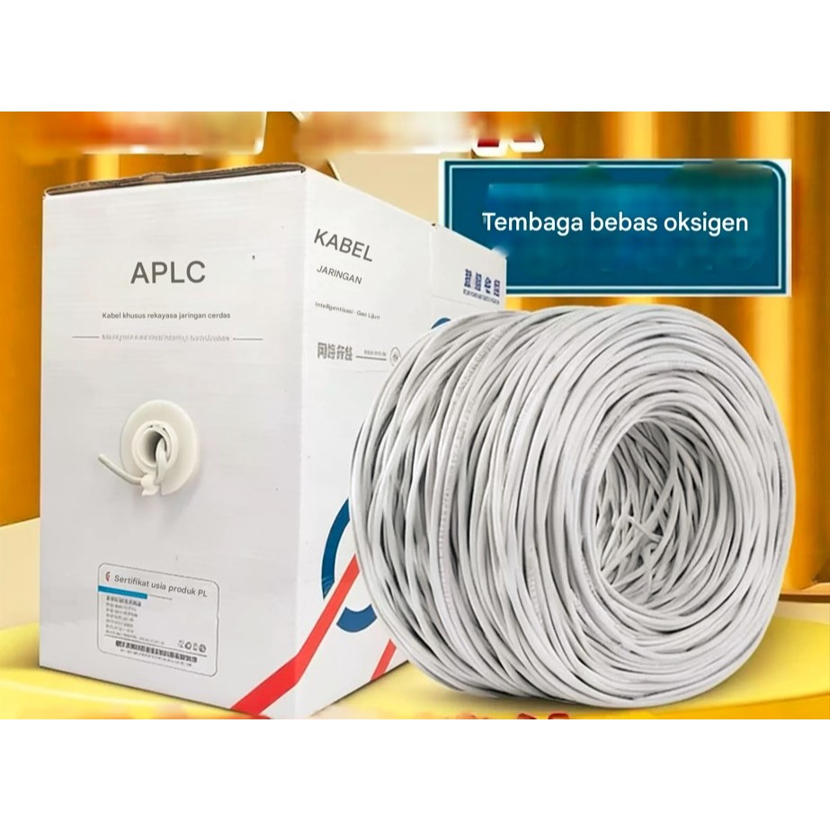 KABEL LAN UTP CAT5E ORIGINAL METERAN TEMBAGA MURNI JARINGAN STABIL