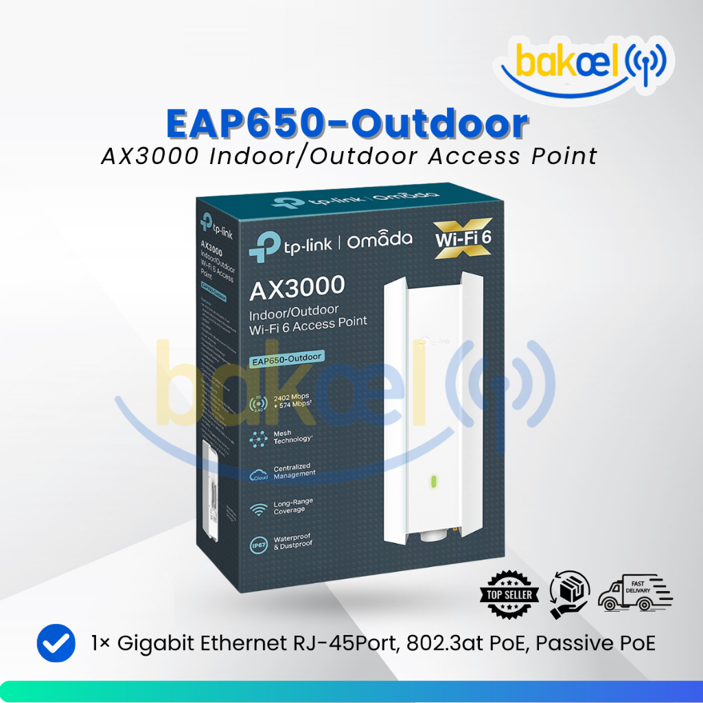 TP-Link EAP650-Outdoor AX3000 Indoor/Outdoor WiFi 6 Access Point EAP650 Outdoor