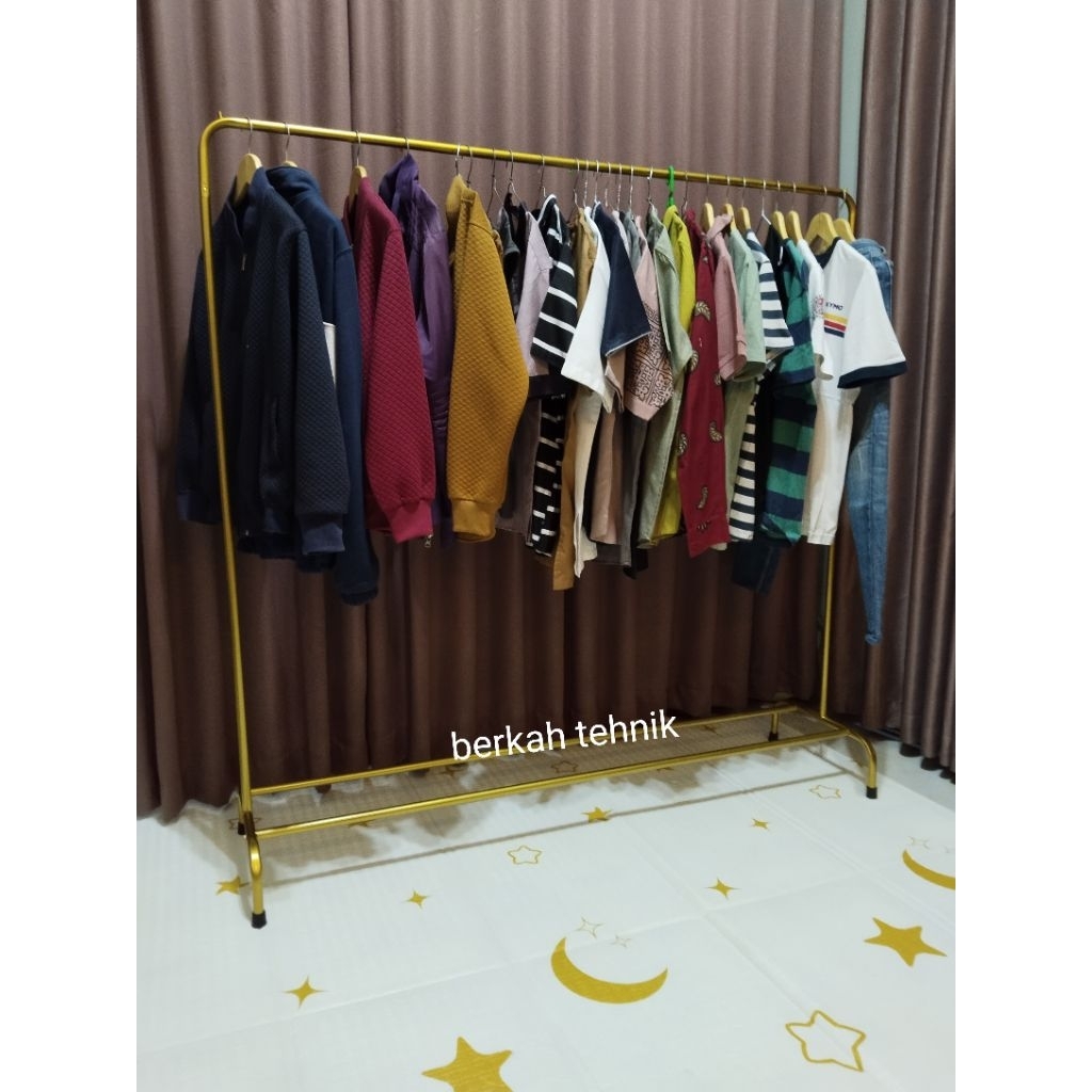 Gawangan Baju Tinggi 150 Panjang 150 Gawang Baju Besi