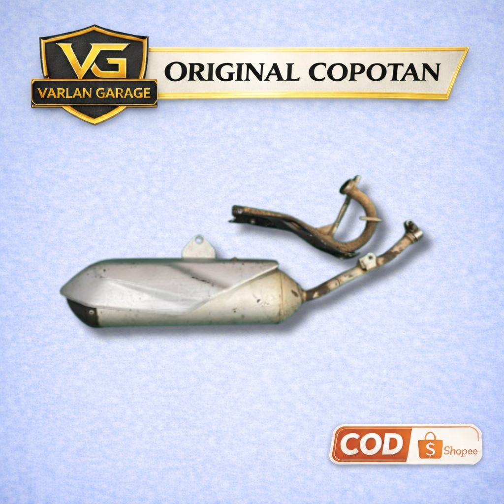 Knalpot klx bf original copotan motor -Knalpot klx bf kawasaki copotan motor