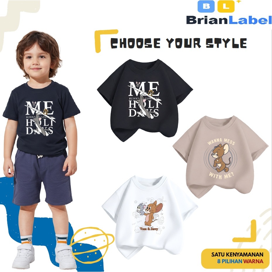 [Harga Grosir] Kaos Anak Premium: Distro Series Cotton Combed 24s
